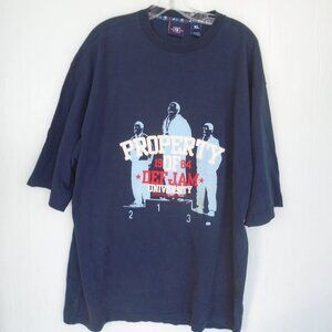 Def Jam University Mens Graphic Tee Shirt Size XL Blue